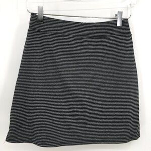 Lola black gray striped skort golf tennis athletic hiking a-line X-Small